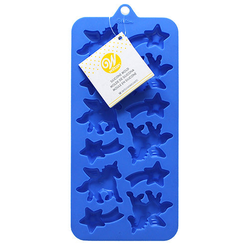 WILTON UNICORN/STAR SILICONE CANDY MOLD (12 CAVITY)