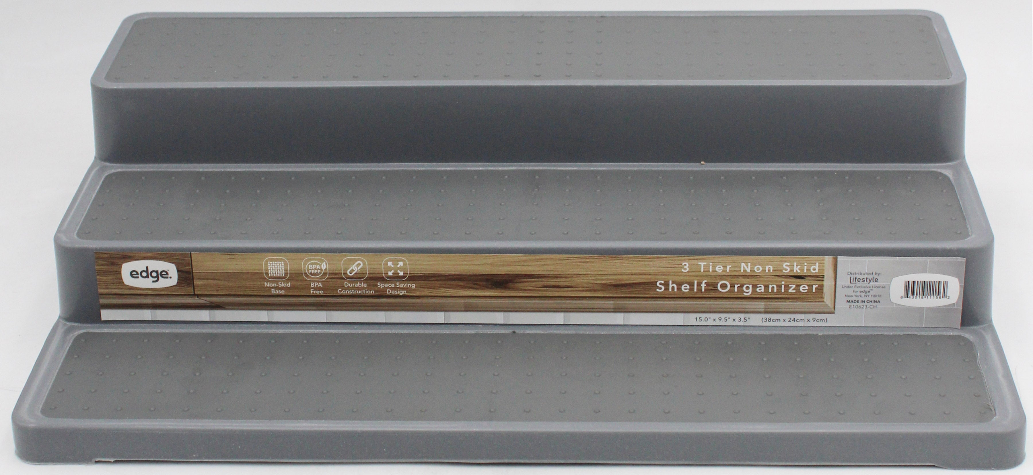 3 TIER NON SKID SHELF ORGANIZER