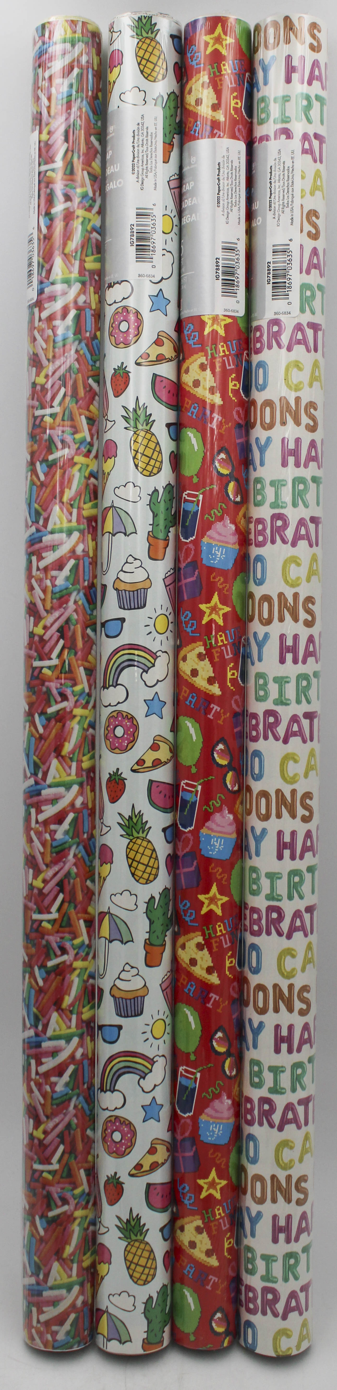 15 SQFT EVERYDAY PREMIUM GIFT WRAP -- BIRTHDAY