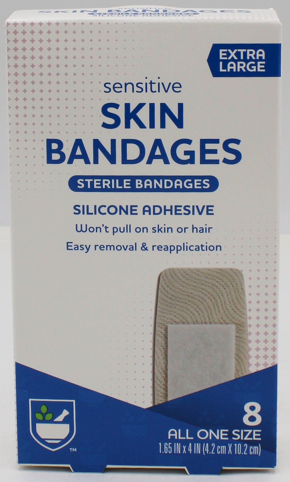 RITE AID 8ct SILICONE BANDAGES 1.65 x 4"