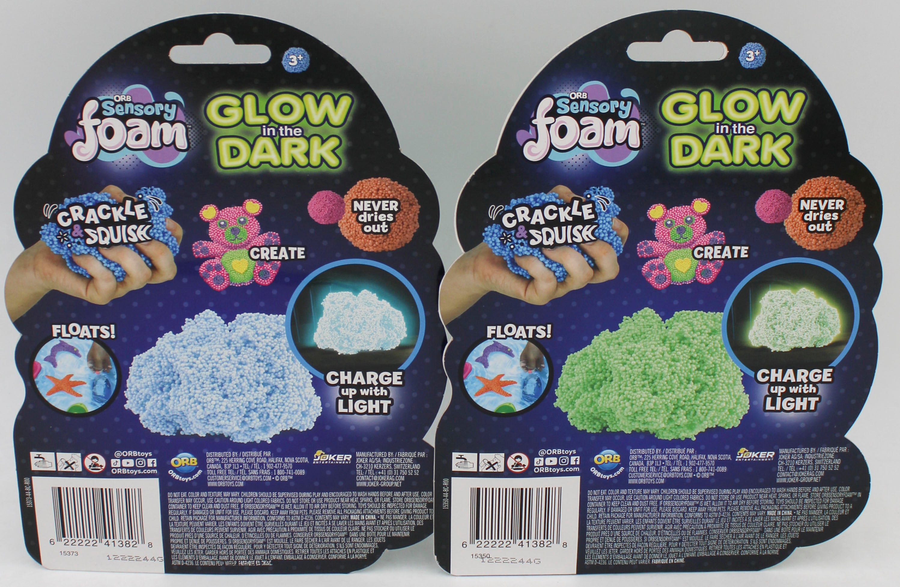 SENSORY FOAM GLOW IN THE DARK ASSORTMENT
