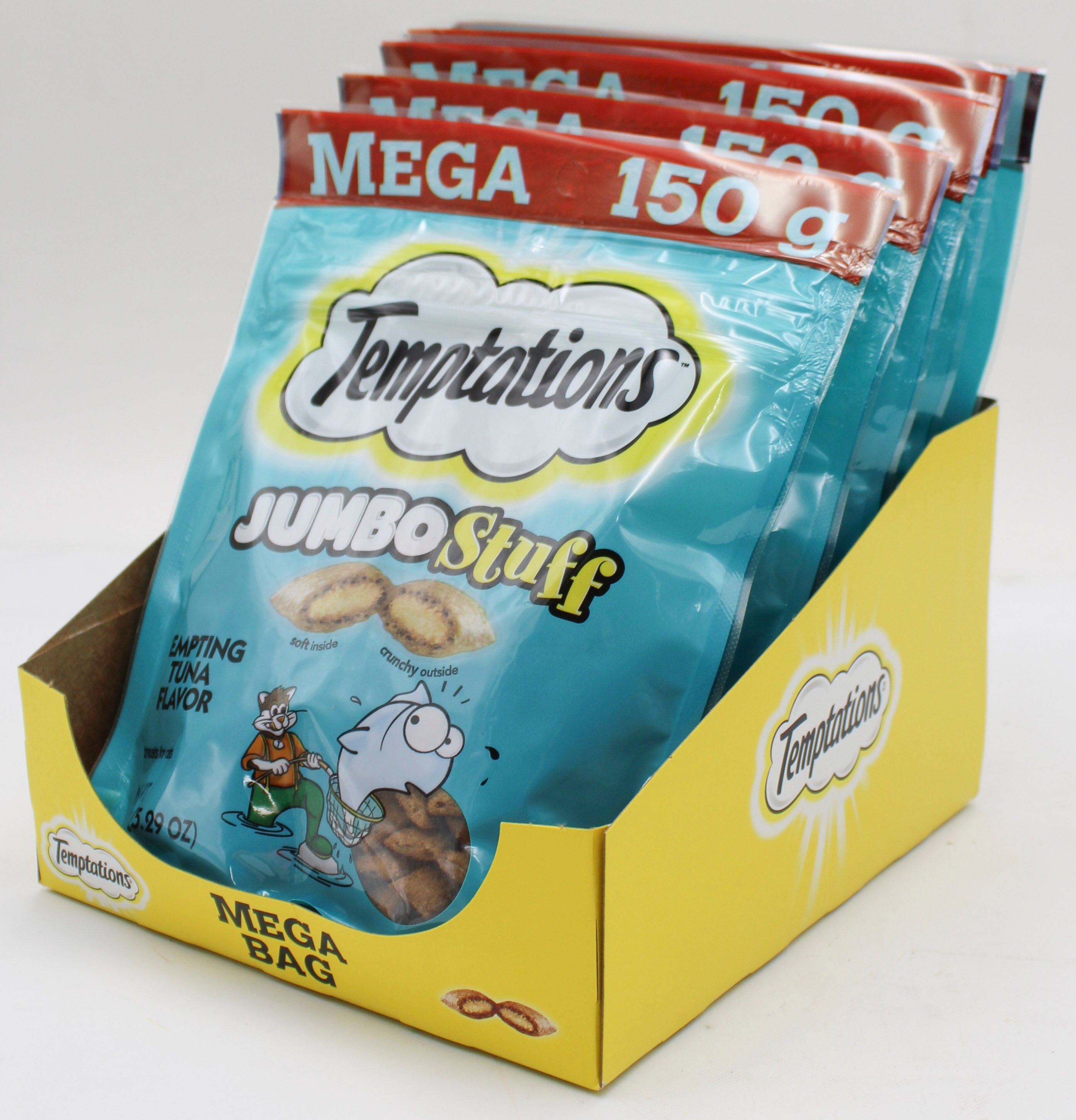 TEMPTATIONS JUMBO STUFF TUNA FLAVOR CAT TREATS 5.3OZ BB 3/31/2027