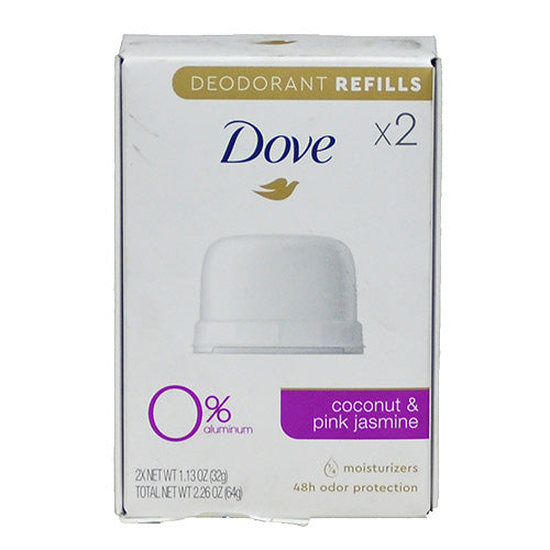 DOVE DS CCNT+PNK JASMINE REFILL 1.13oz/2CT EXP 1/24
