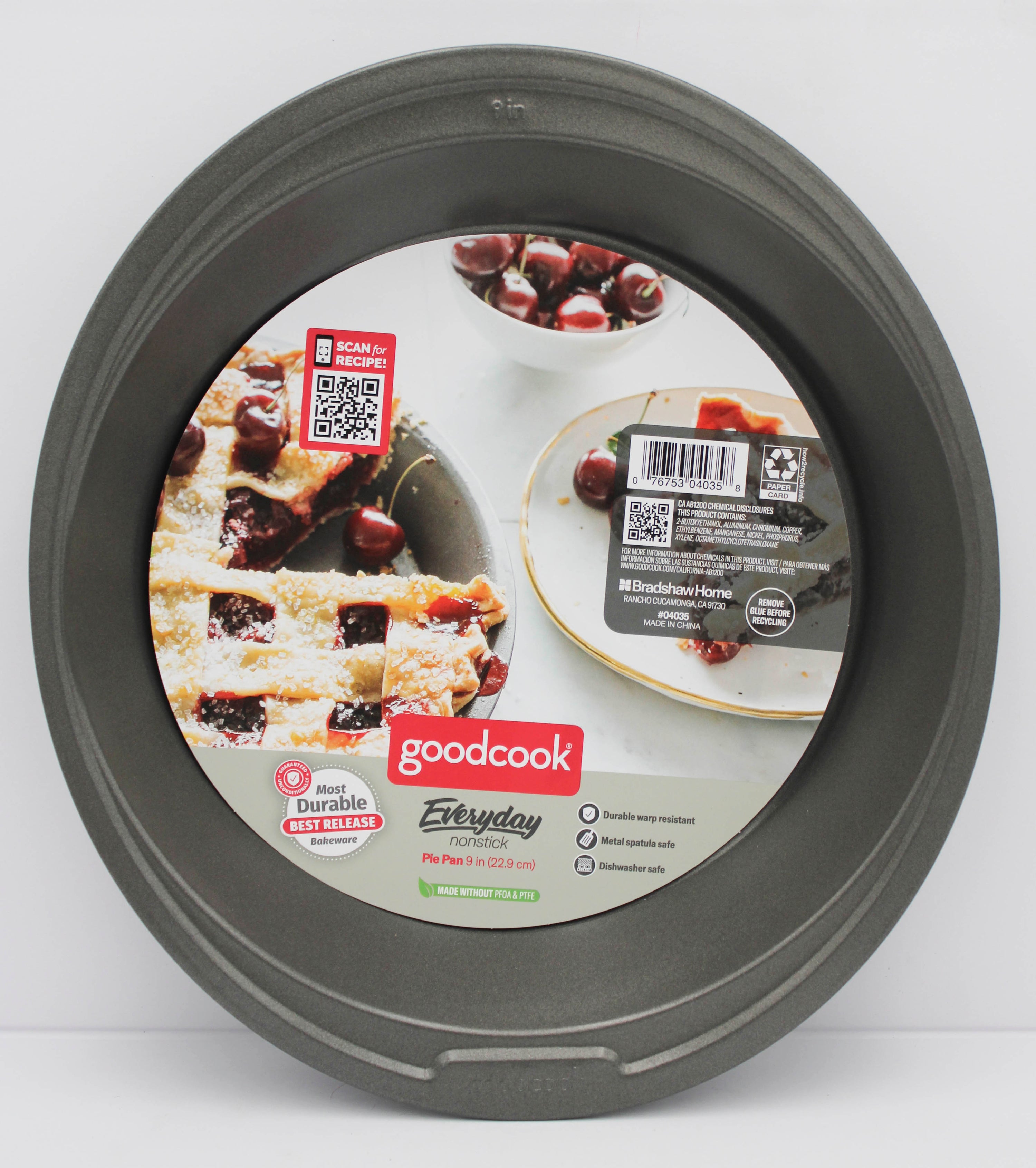 GOOD COOK NS 9IN PIE PAN CDU - 18 PC