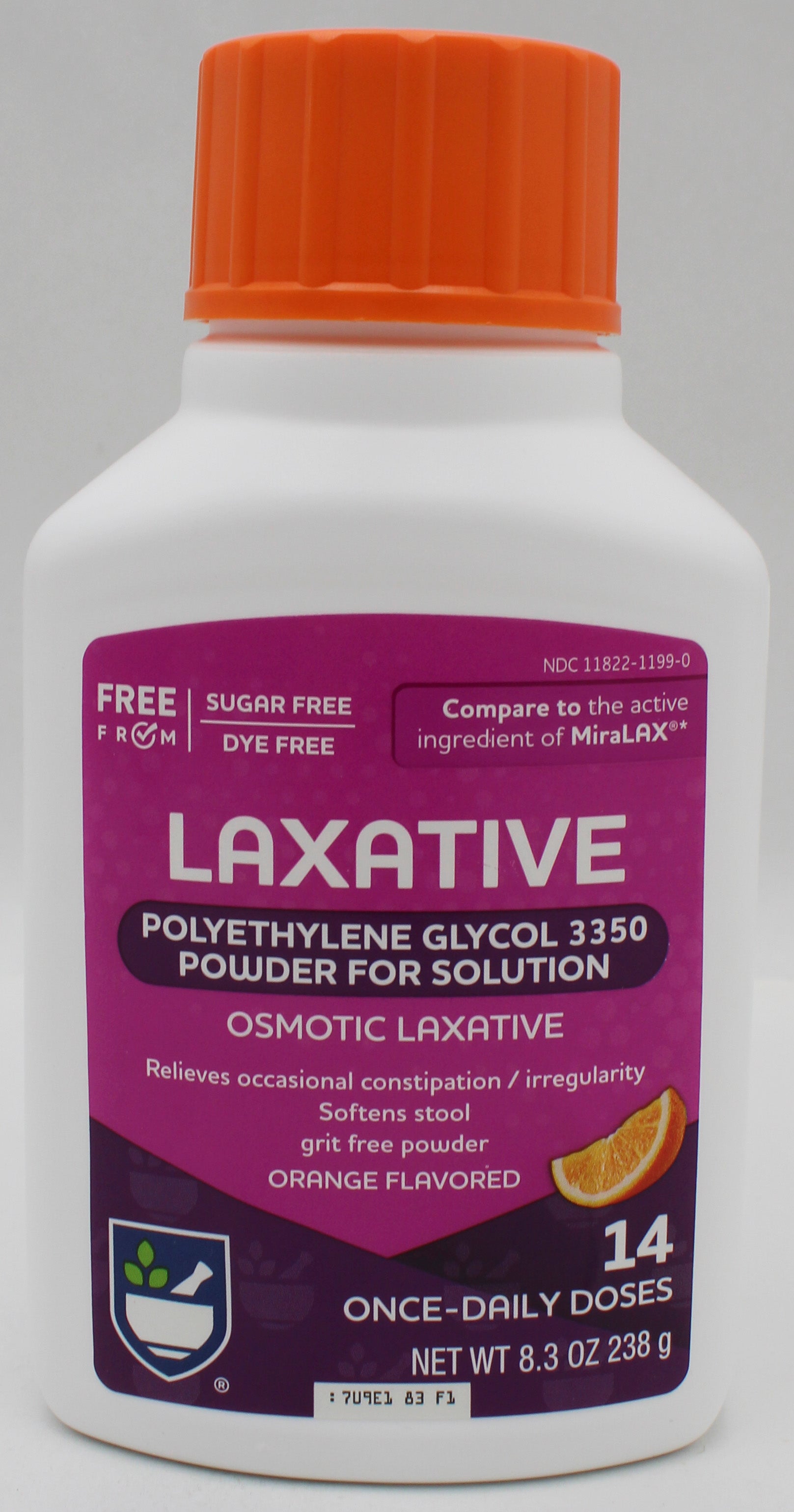 RITE AID LAXATIVE POWDER 14 DOSES 8.3oz EXP 1/31/2027 COMPARES TO MiraLax
