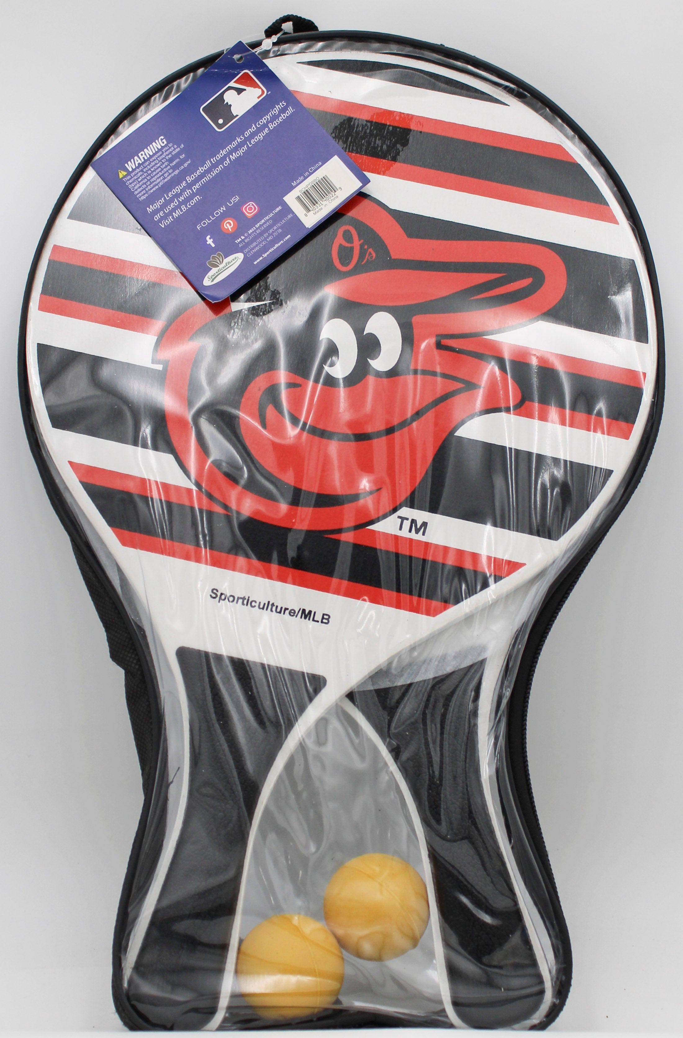 MLB BALTIMORE ORIOLES BEACH PADDLEBALL2 PACK