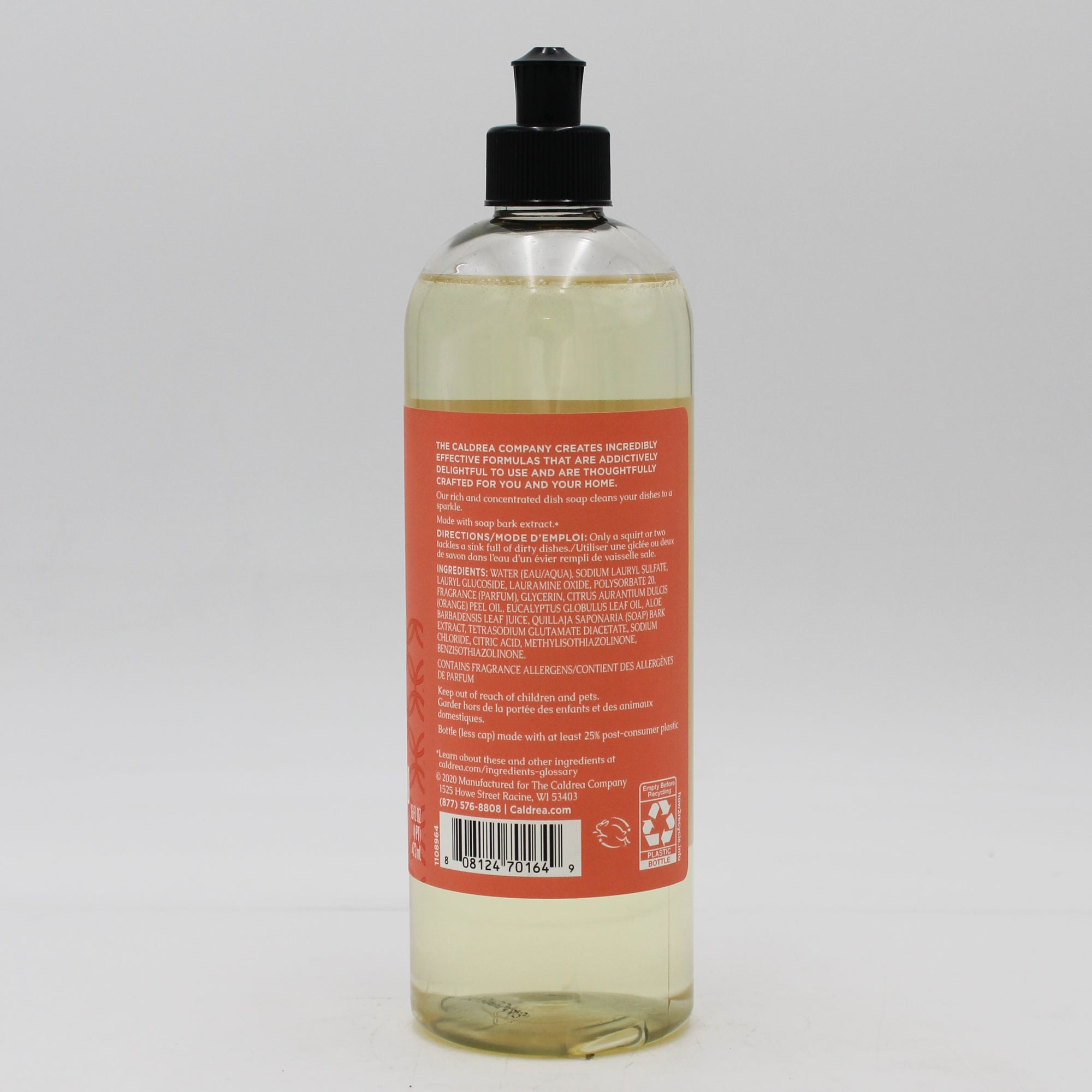 CALDREA DISH SOAP TANGELO PALM FROND 16oz US