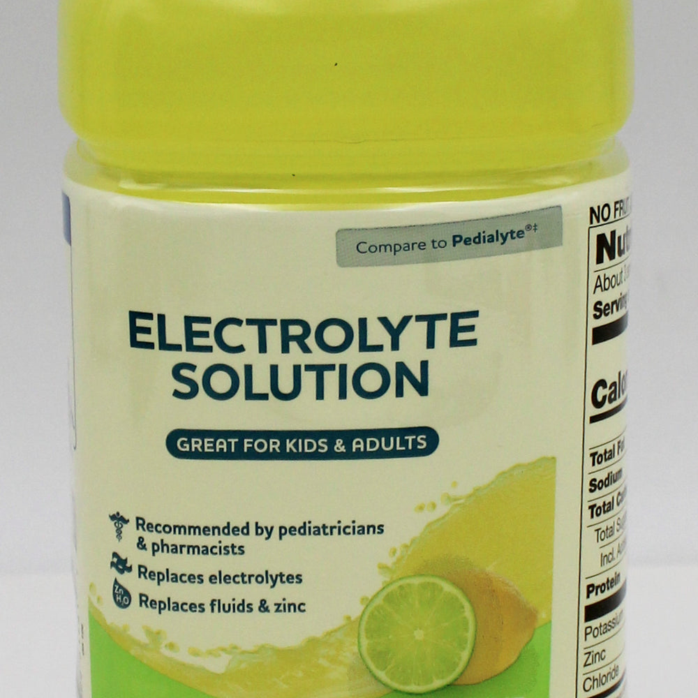 RITE AID ELECTROLYTE SOLUTION LEMON LIME 33.8floz EXP 2/4/2027 COMPARES TO Pediatlye