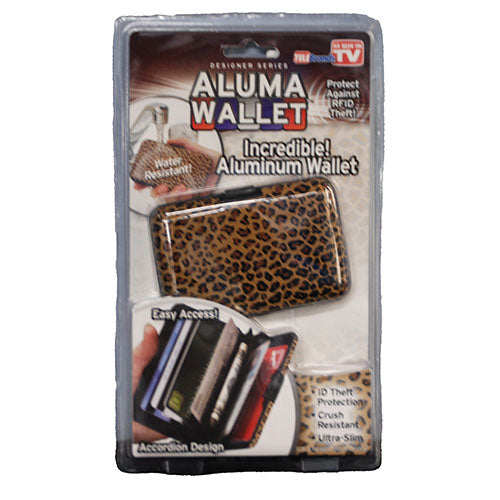 ASTV ALUMA WALLET (ALLUMINUM WALLET)- LEOPARD PRINT NI