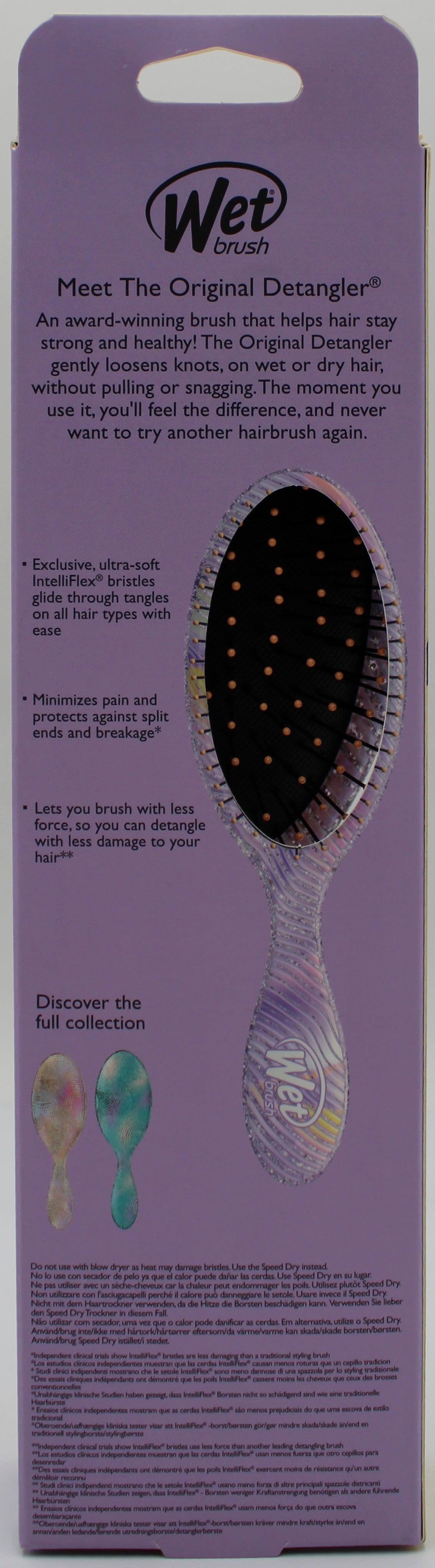 WET BRUSH  DETANGLER DIGITAL DAYDREAM PURPLE NI