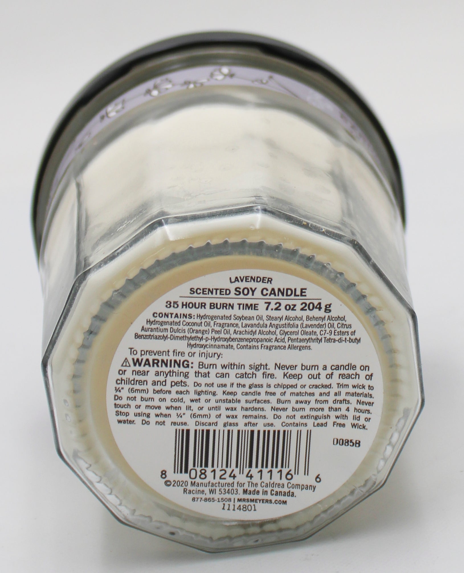 MRS MEYERS SOY CANDLE LAVENDER 7.2oz US