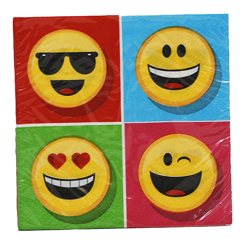 2 PLY LUNCH NAPKIN SHOW YOUR EMOJIONS 12 47/8"X12 3/4"/16CT