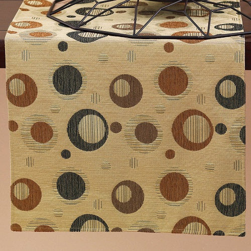 CLASSIC CIRCLES TABLE RUNNER 54"L x 16"W