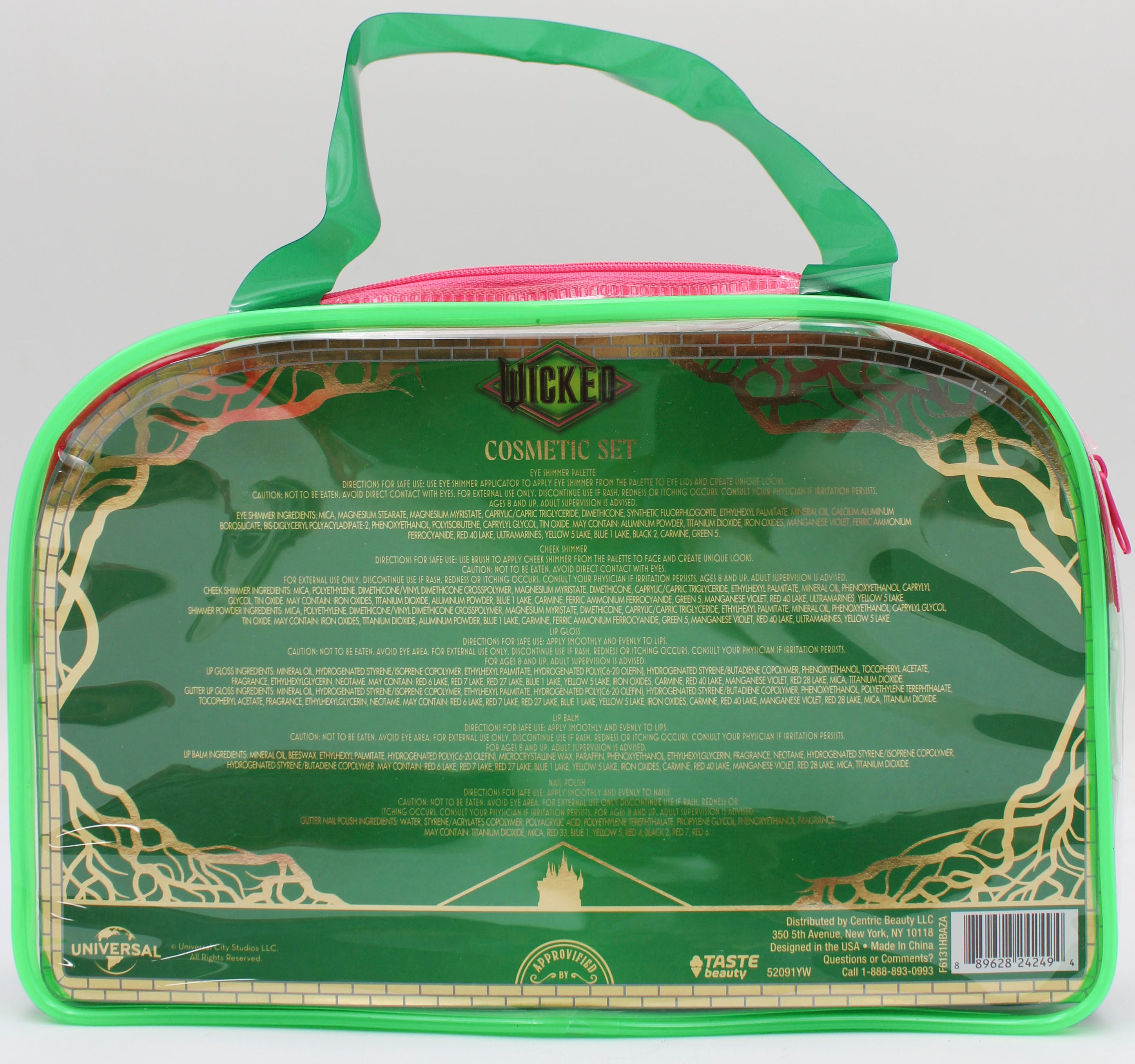 WICKED COSMETIC SET IN ZIPPER BAG NI