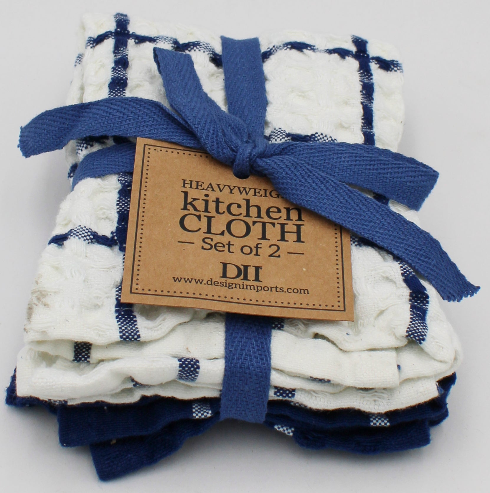 SET OF 2 DISHTOWELS - WAFFLE KITCHEN WINDOW