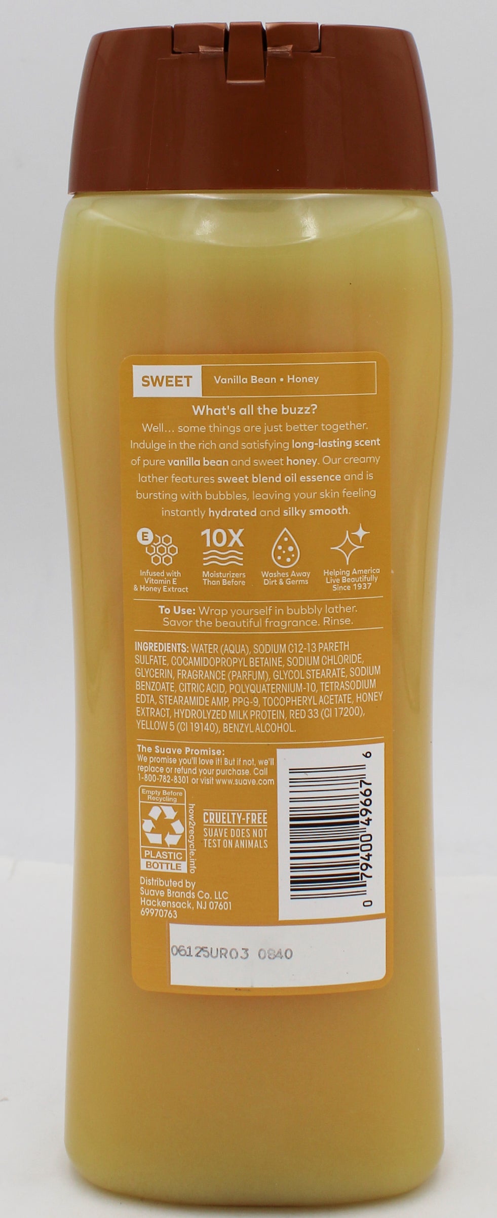 SUAVE BODY WASH MILK & HONEY 18oz