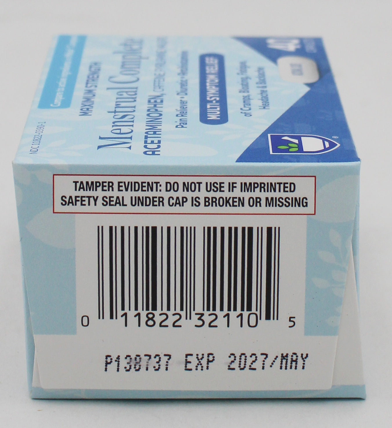 RITE AID MULTI SYMPTOM MENSTRUAL RELIEF CAPLETS 40ct EXP 5/15/2027 COMPARES TO Midol Complete