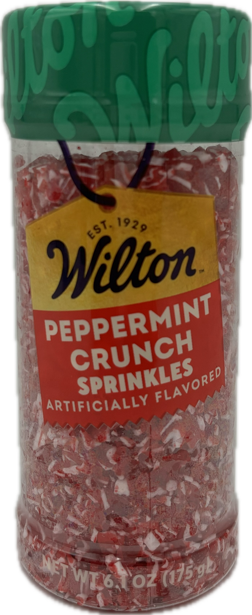 CHRISTMAS SPRINKLE MIX PEPPERMINT CRUNCH 6.2 OZ  BB DATE 6/15/2026