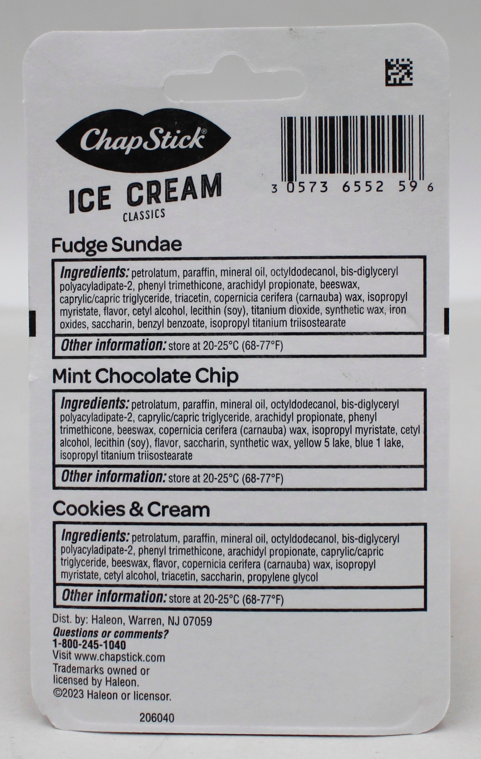 ChapStick Ice Cream Lip Balm 3ct .45oz (Bulk Pack)
