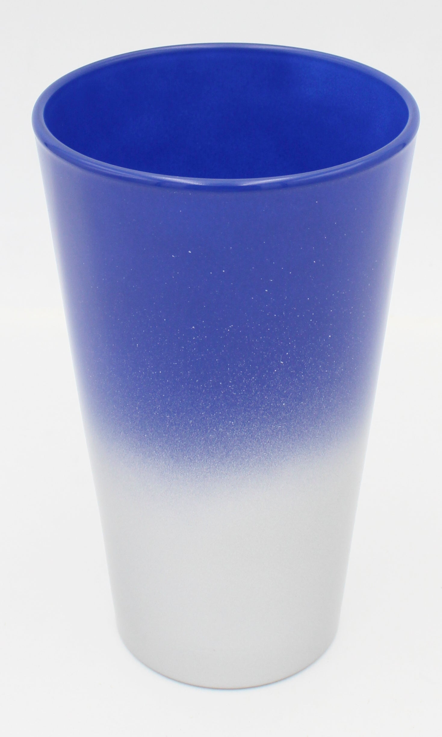 16OZ TWO-TONE PINT GLASS -  ROYAL BLUE