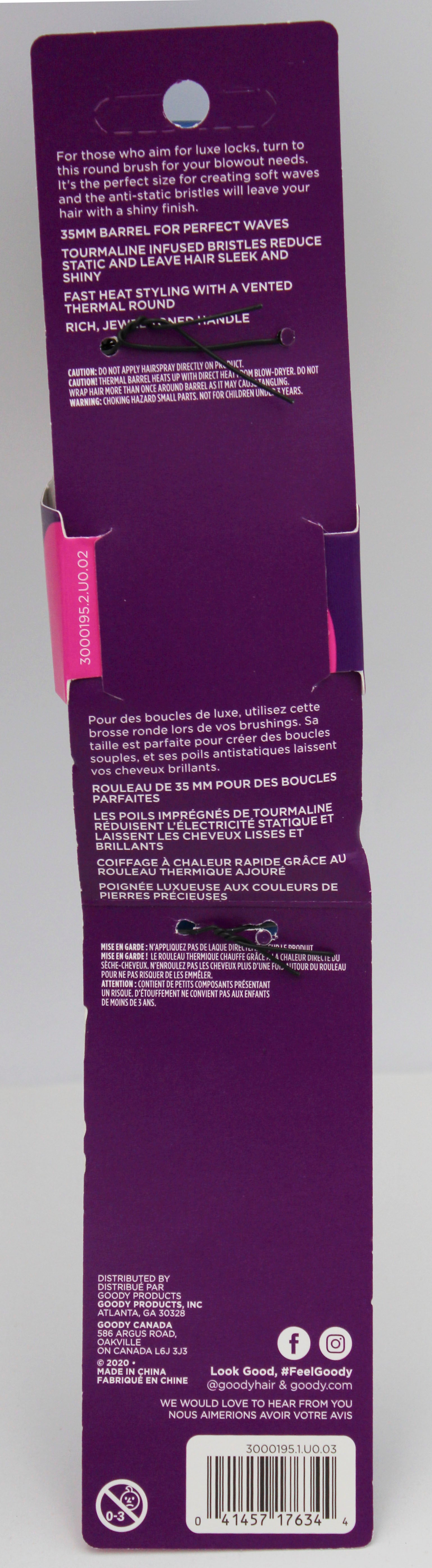 GOODY ROUND BRUSH JEWEL SHINE 35mm 1ct NI