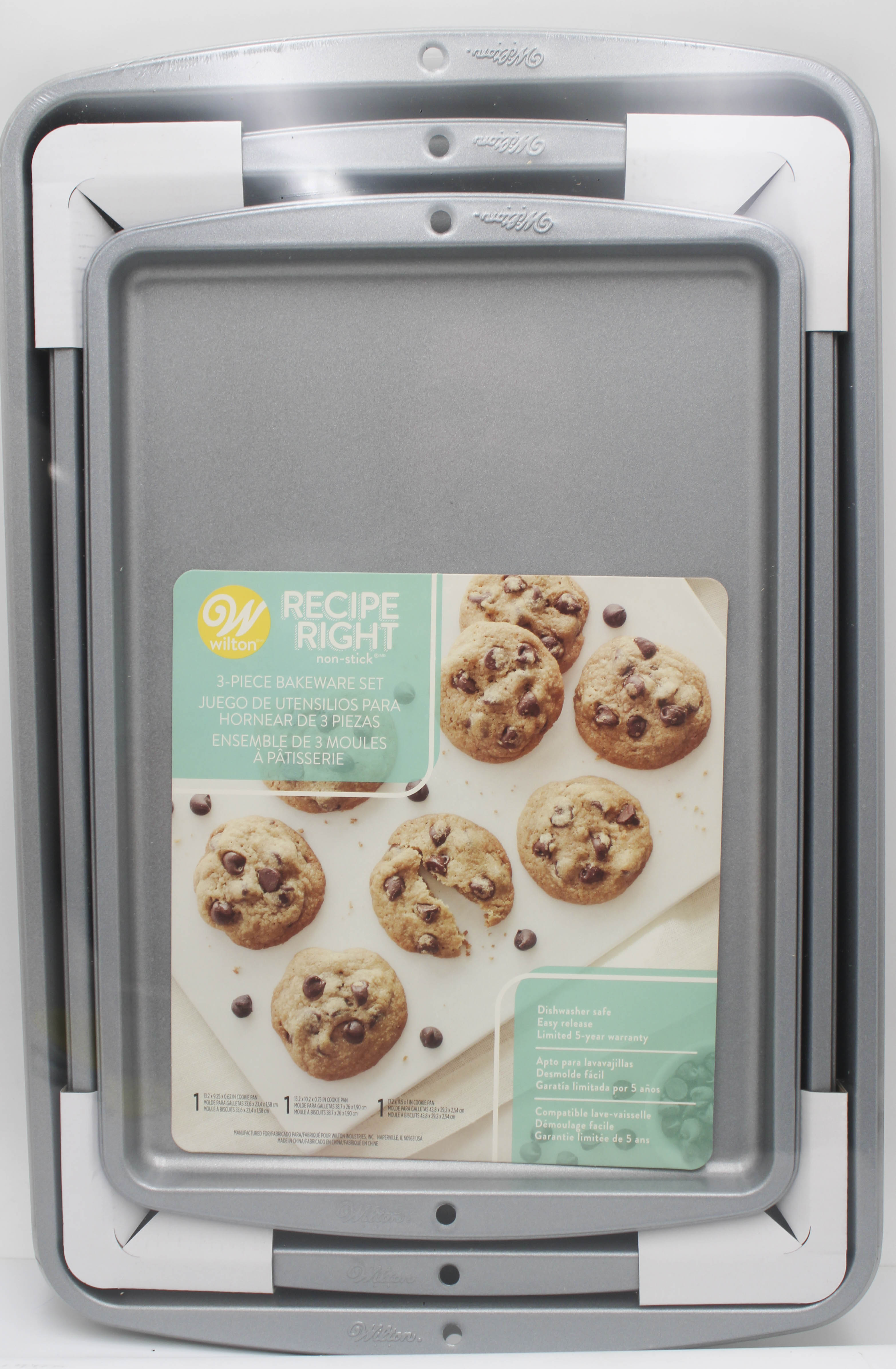 3PC WILTON COOKIE SHEET SET
