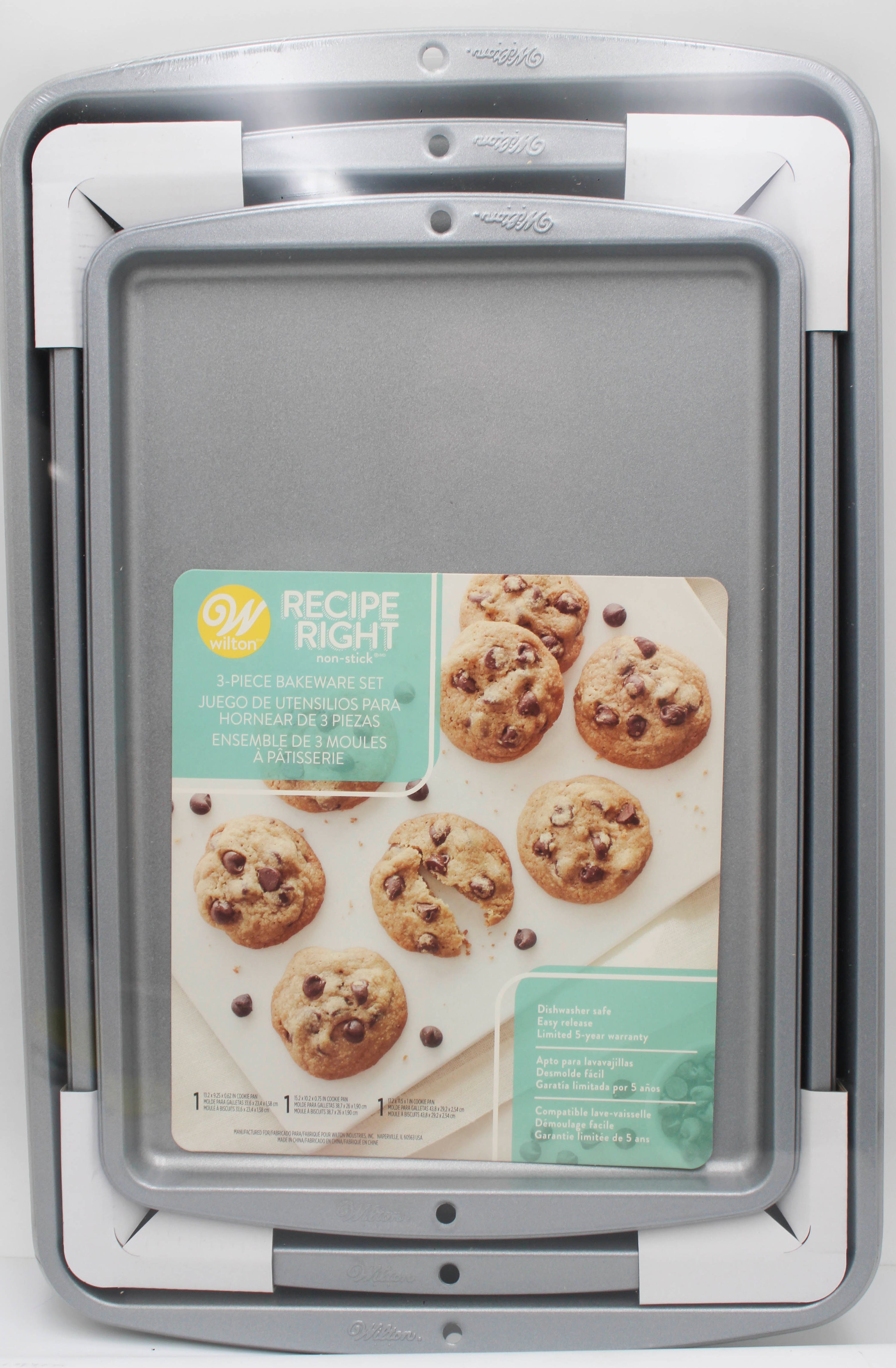 3PC WILTON COOKIE SHEET SET