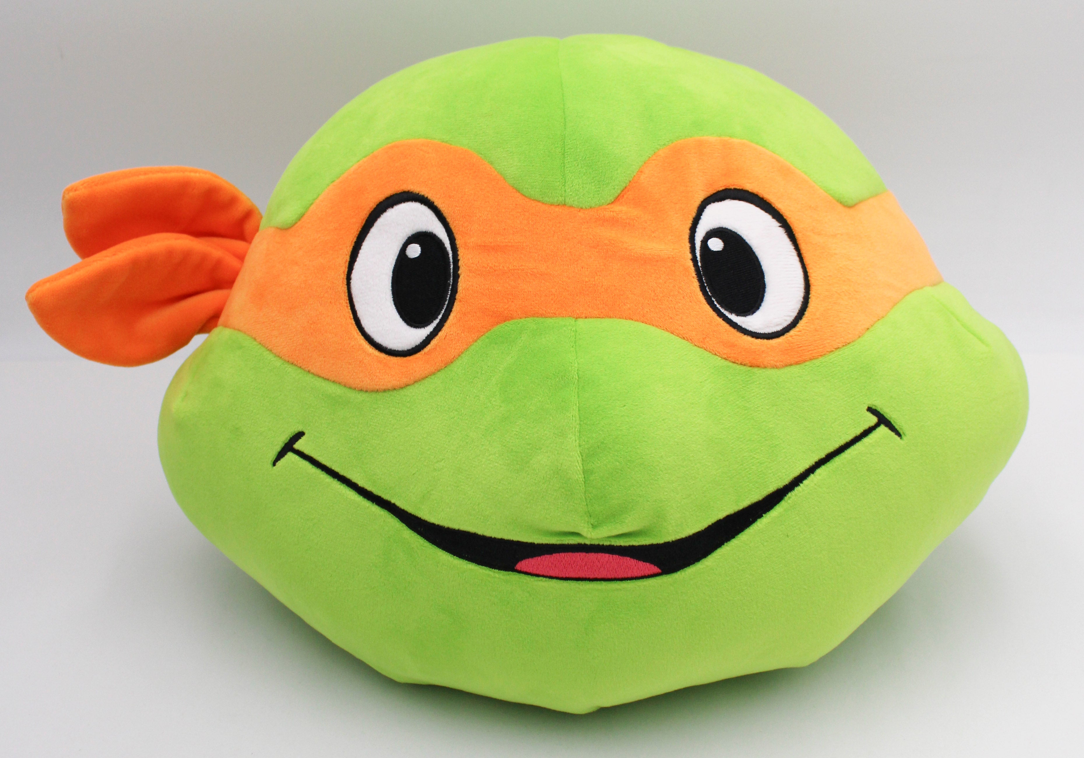 TMNT MICHELANGELO PLUSH HEAD 15"