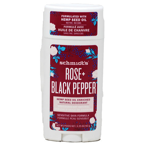 SCHMDTS DEOD 3.25oz-ROSE/BLK.PEPPER