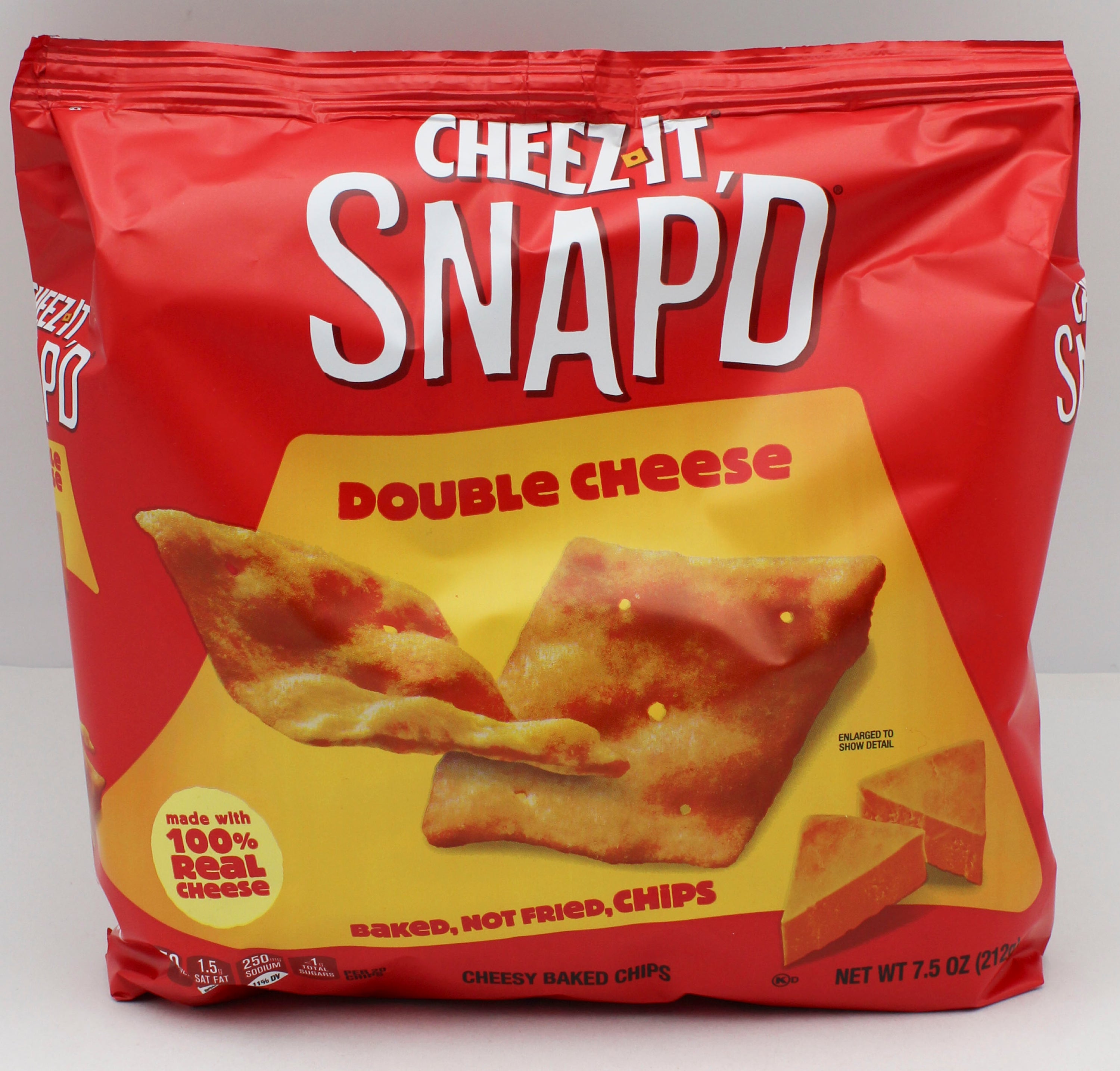 CHEEZ-IT SNAP'D DOUBLE CHEESE CRACKER 7.5 Oz BB 11/21/26