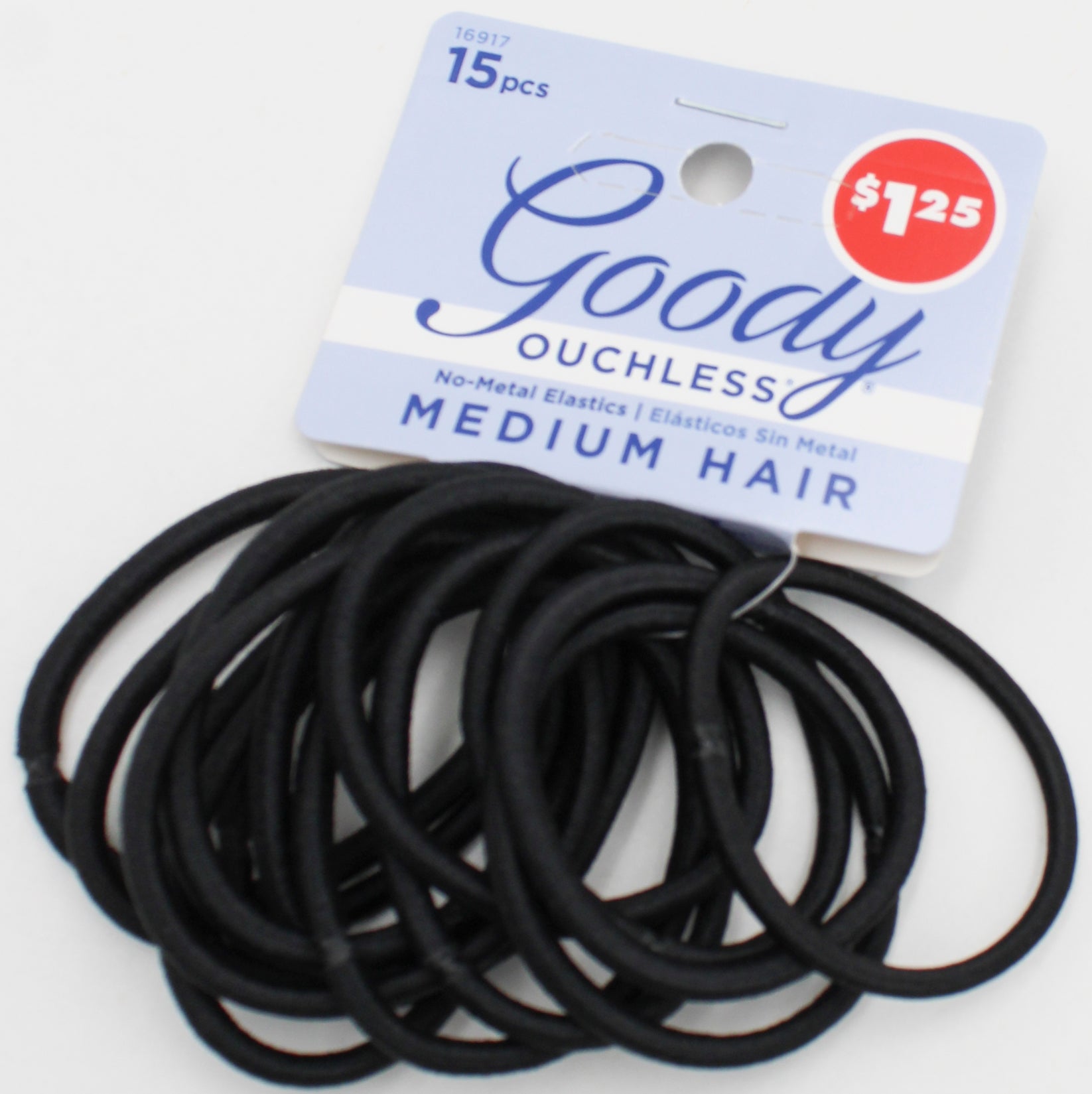 GOODY ELASTICS 4MM BLACK 15ct NI