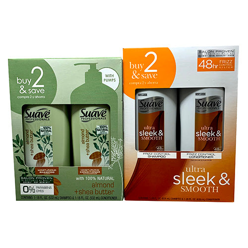 SUAVE SHMP/COND 2PK-2STYLES DSPLY