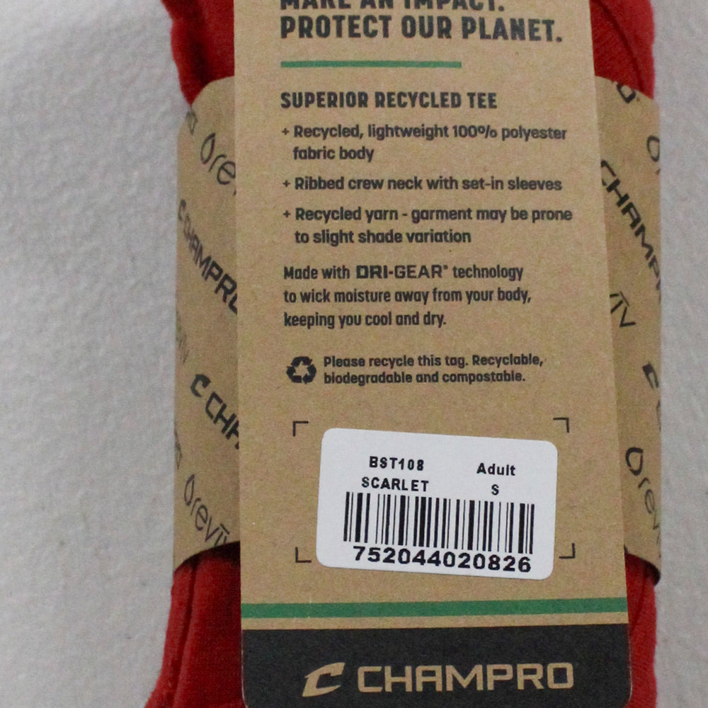 T-SHIRT - ADULT - SCARLET- S