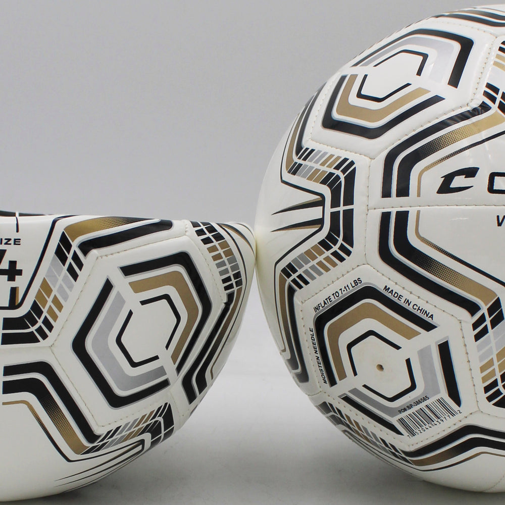 VENARI 20 Panel Soccer Ball #4 BLACK SILVER VEGAS GOLD