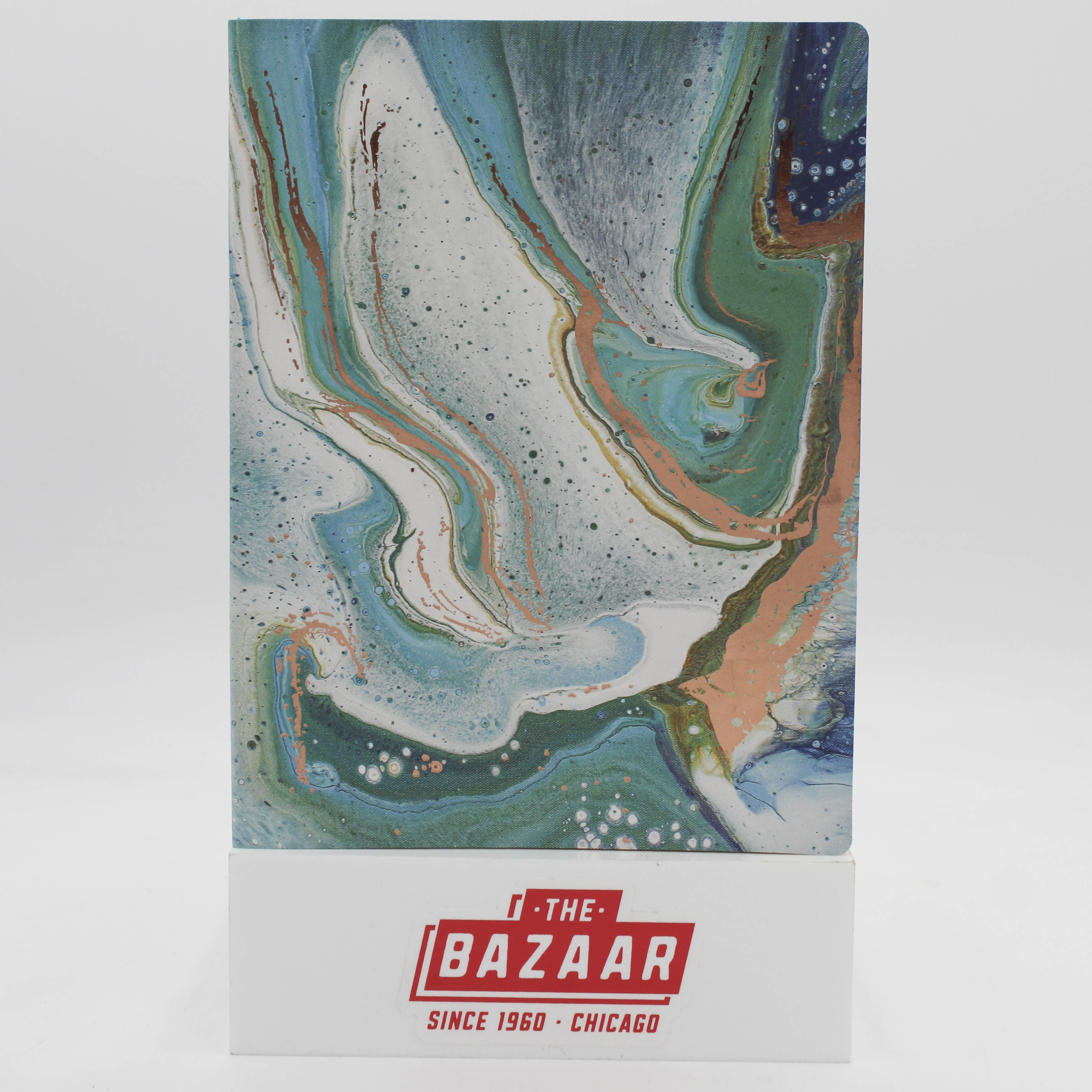 TOP FLIGHT BLUESY MARBLE SOFT COVER JOURNAL 6" x 8"