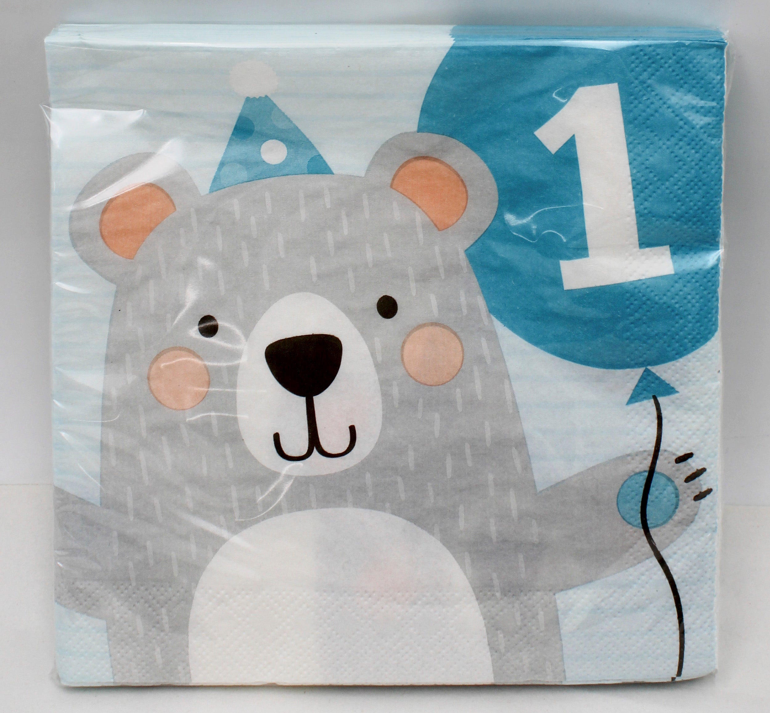 NAPKIN LUNCH 16CT 2P 1ST BIRTHDAY BEAR BD