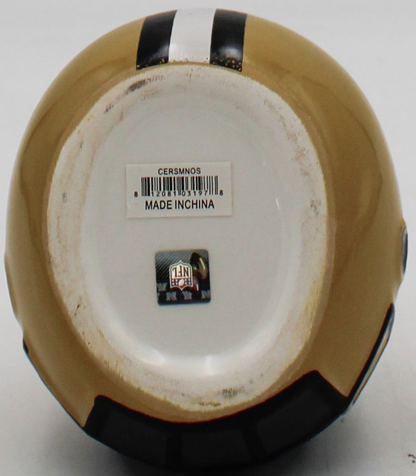 OFFICIALLY LICENCED NEW ORLEANS SAINTS SMALL CERAMIC HELMET