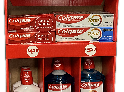 COLGATE MIXED PREMIUM TOOTHPASTE/MOUTHWASH DISPLAY NI