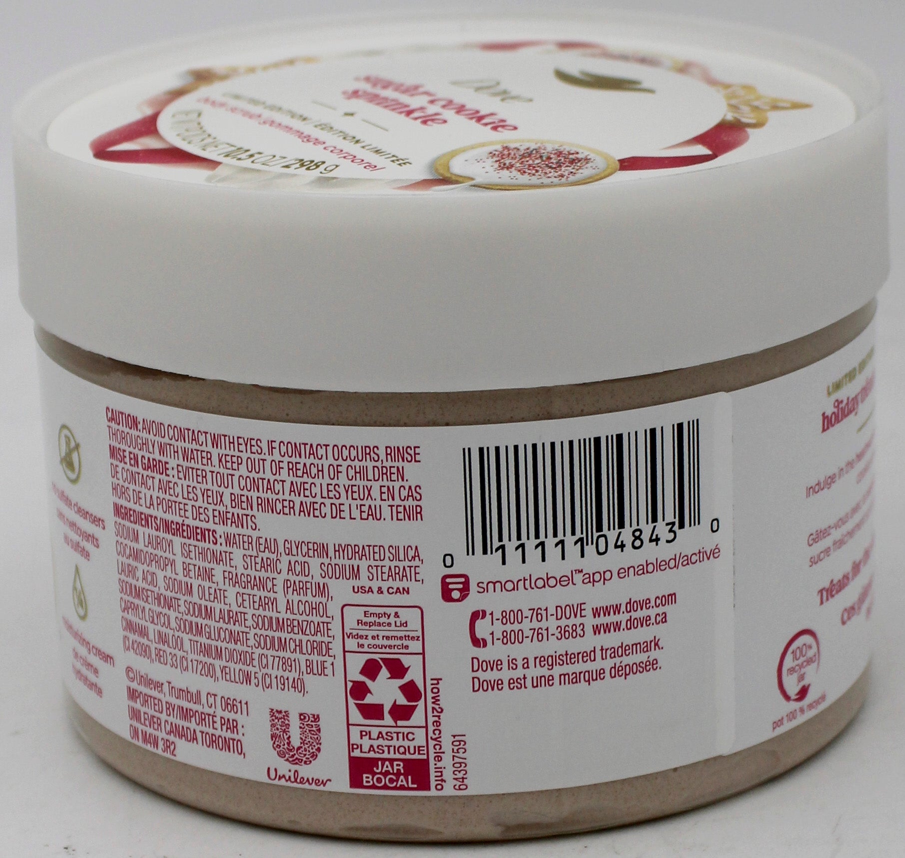 DOVE BODY SCRUB SUGAR COOKIE 10.5oz/298g
