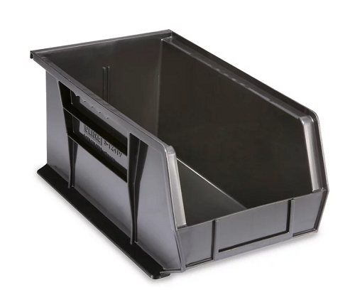 S-12419 HOPPER BIN 15x8x7 BLACK USED