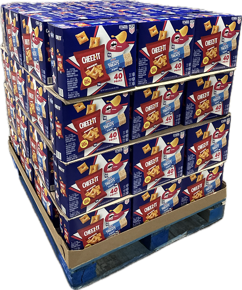 CHEEZ-ITS, PRINGLES, RICE KRISPIES VARIETY CLUB PACK 40CT 32.96 Oz BB 11/1/26 NI
