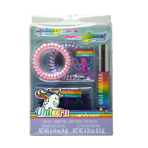 UNICORN COLOR HAIR KIT W/ACCSSRIES
