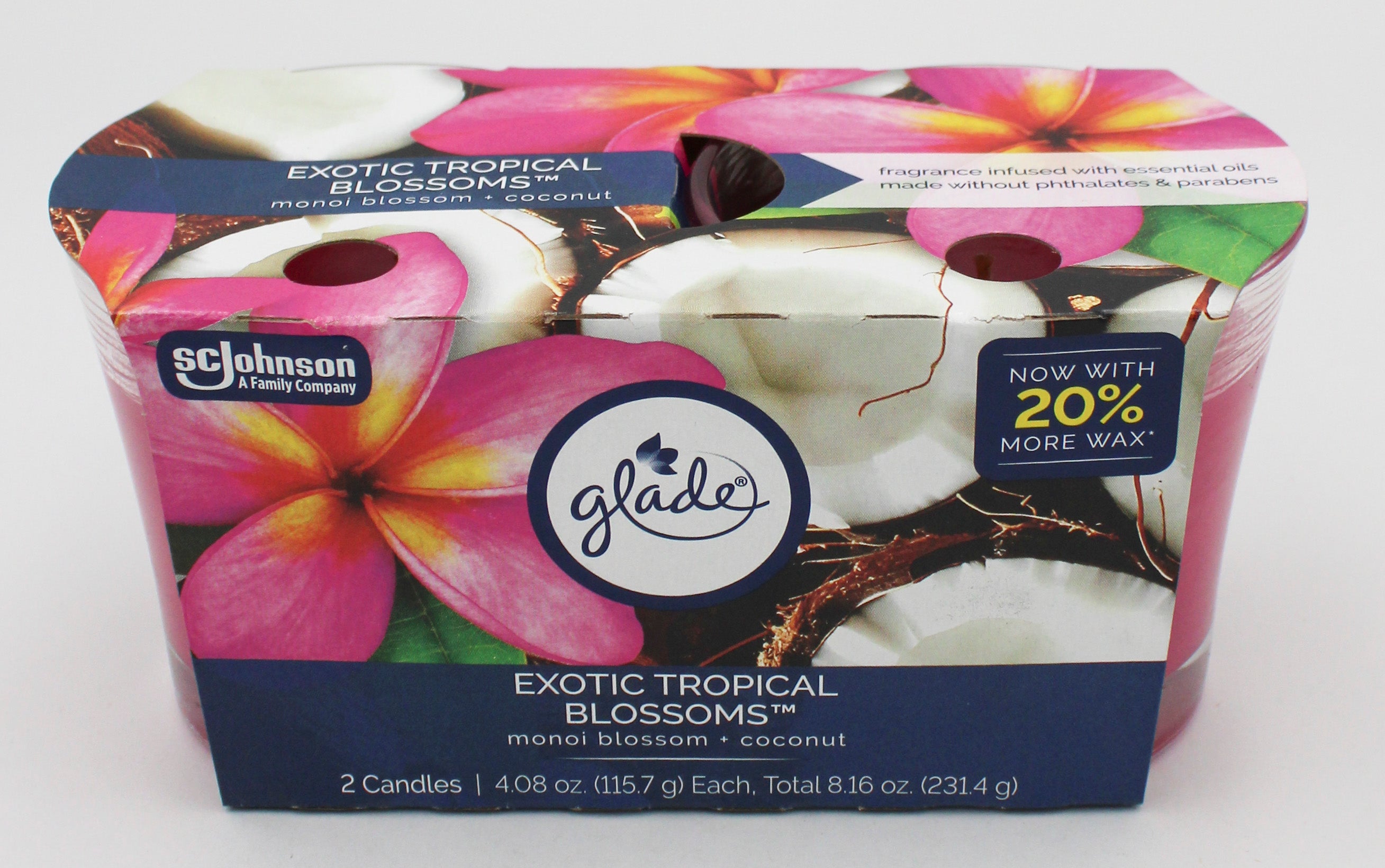 Glade Candle Exotic Tropical Blossoms 2 x 4.08oz