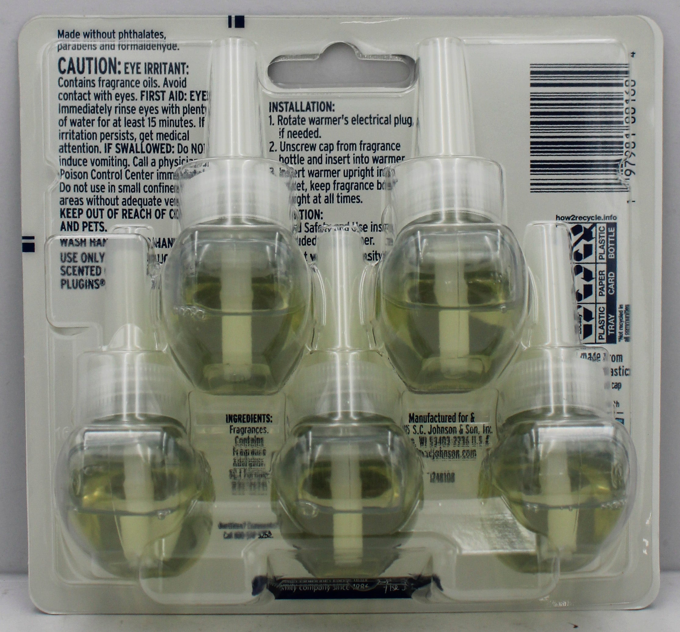 GLADE PLUGINS SCENTED OIL BERGAMOT & EUCALYPTUS 5ct 0.67floz US