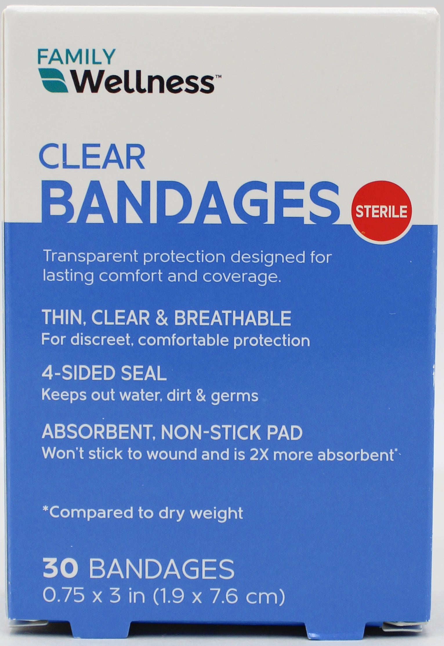 CLEAR BANDAGES 30CT