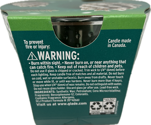 GLADE 3-WICK CANDLE TWINKLING PINE & CEDAR 6.8oz US