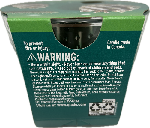 GLADE 3-WICK CANDLE TWINKLING PINE & CEDAR 6.8oz US