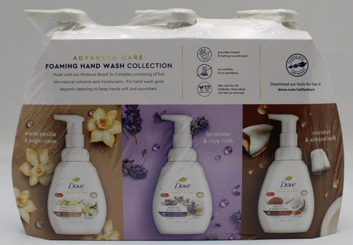DOVE FOAMING HAND VARIETY PACK 10oz 3CT