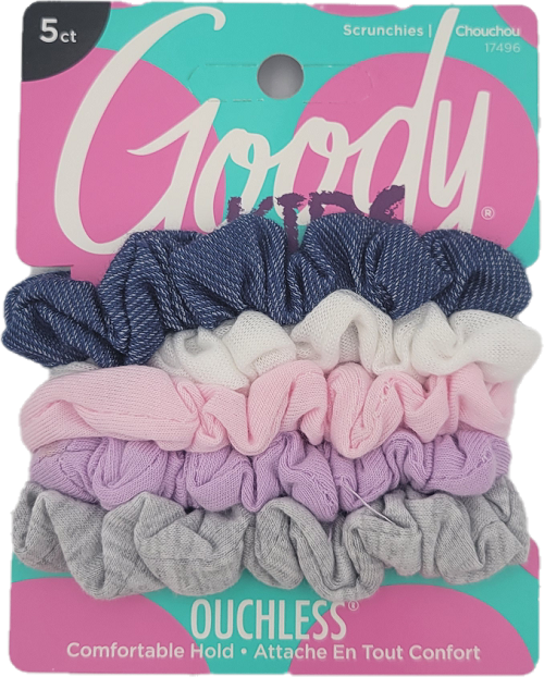 GOODY OUCHLESS SCRUNCHIES 5CT ASSORTER NI