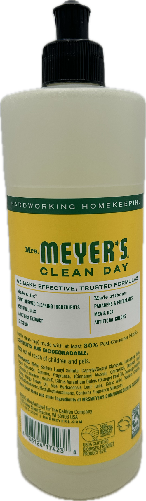 MRS MEYERS LIQUID DISH SOAP HONEYSUCKLE 16oz US